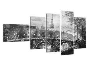 Obraz Paríža na stenu
