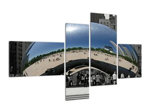 Centrum Chicago - moderný obraz
