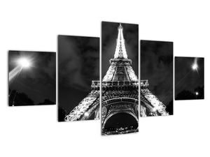 Nočné Eiffelova veža - obraz