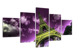Abstraktný obraz Eiffelovej veže