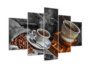 Zátišie s kávou - obraz