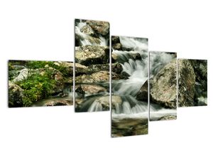 Horský vodopád - obraz