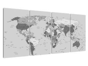 Mapa sveta - obraz