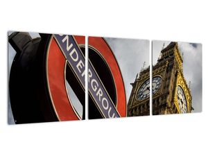 Londýnske metro, obraz na stenu