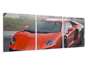 Obraz červeného Lamborghini