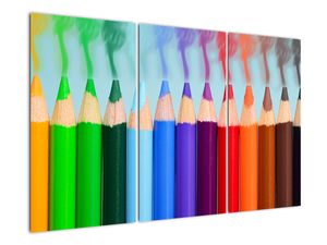 Obraz farebných pasteliek