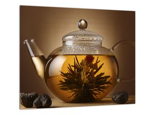 Obraz kanvica s čajom