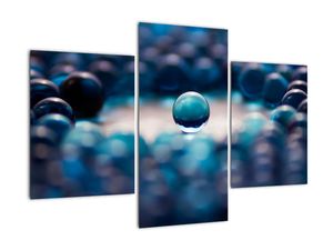 Obraz modré sklenené guľôčky